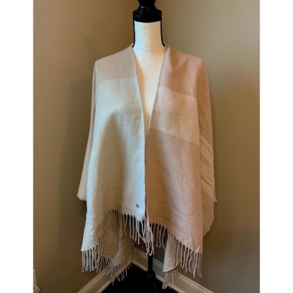 NWT! SOIA & KYO Woven Scarf with Fringe Cardigan - Picture 5 of 7